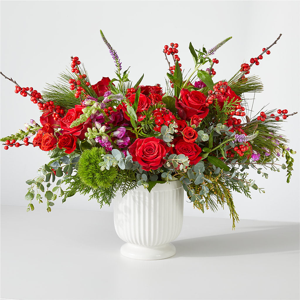 Big Red Bow Bouquet – Davinci Flower Shop Ltd, Scarborough ON