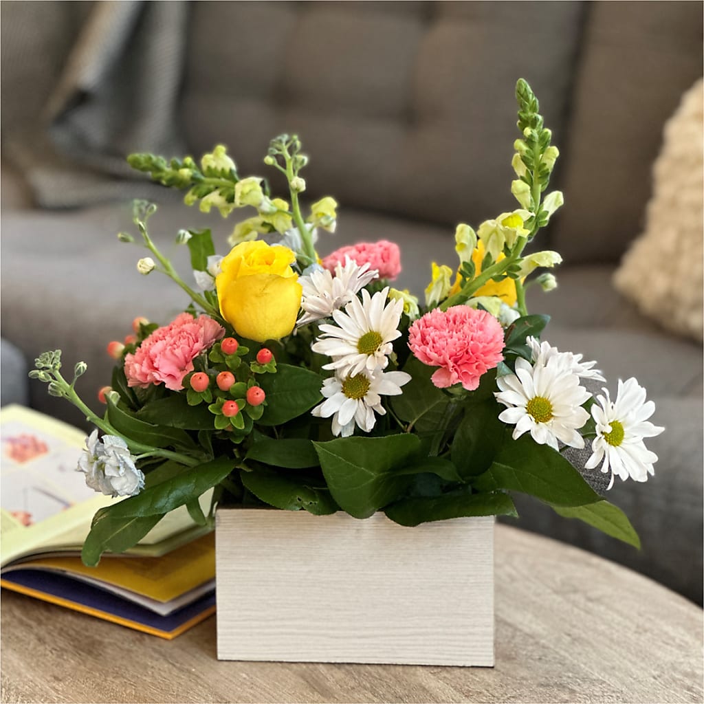 Sun Salutation Box Bouquet – Davinci Flower Shop Ltd, Scarborough ON