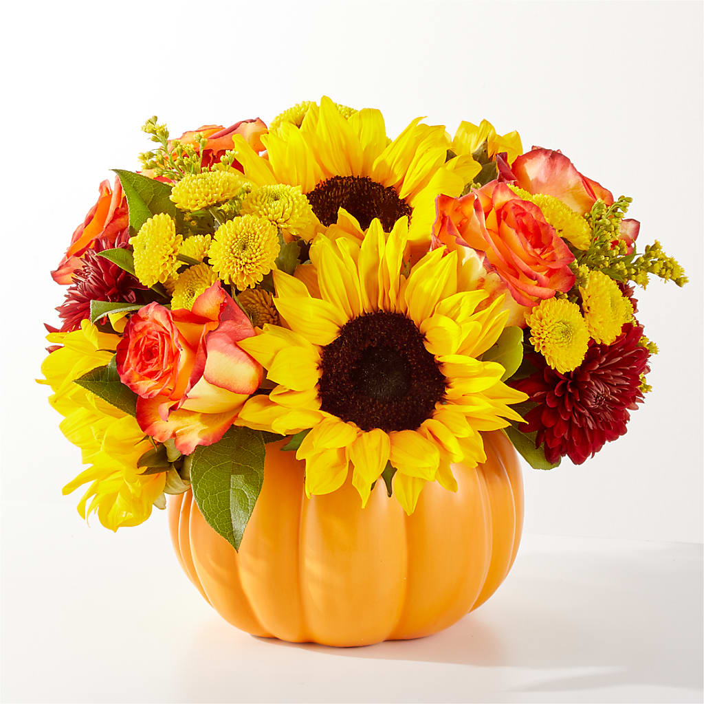 Golden Gourd Pumpkin Bouquet – Davinci Flower Shop Ltd, Scarborough ON