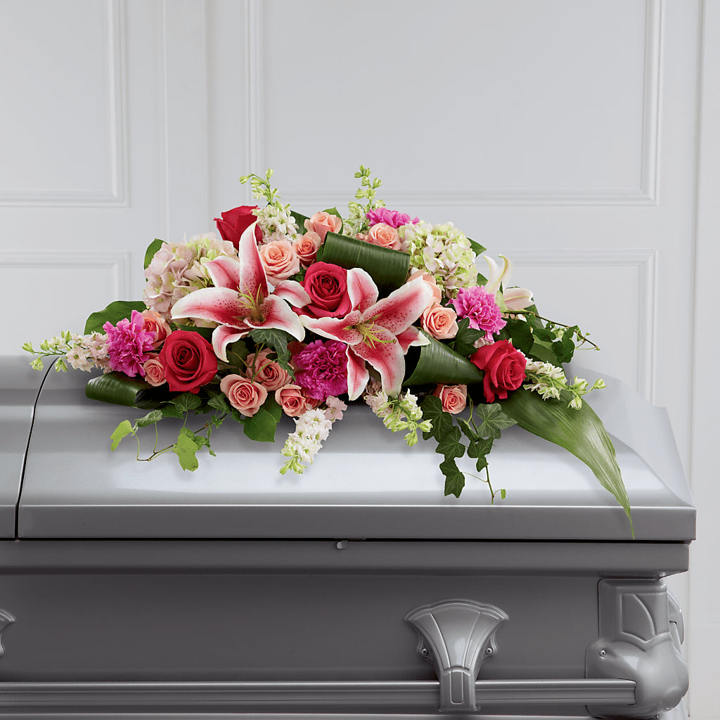 Splendid Grace Casket Spray – Davinci Flower Shop Ltd, Scarborough ON