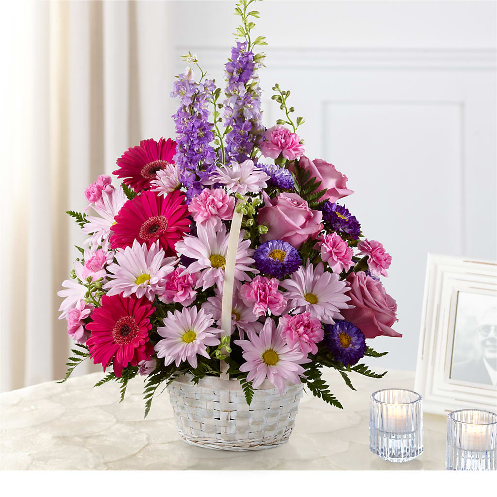 Pastel Peace Basket – Davinci Flower Shop Ltd, Scarborough ON