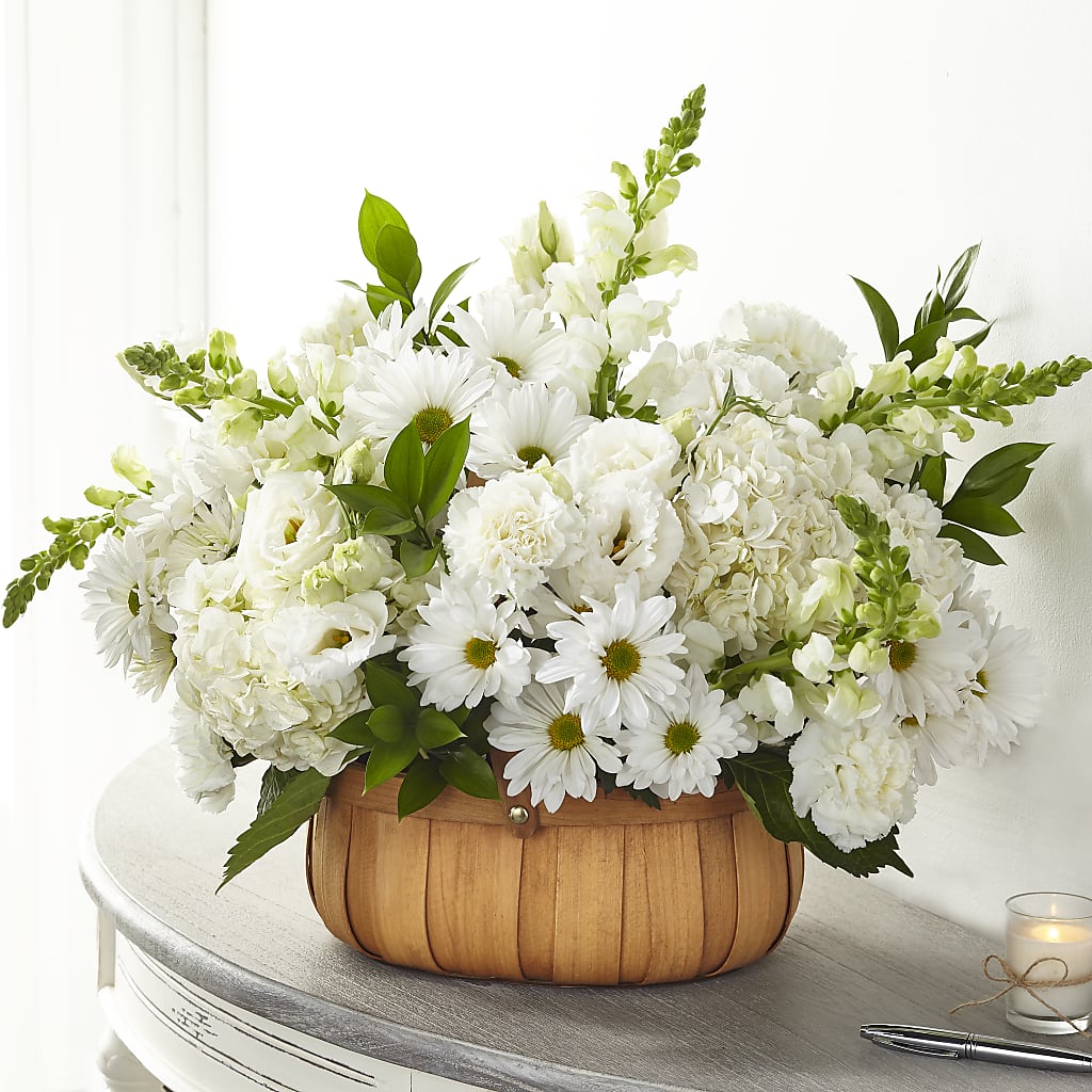 Pure Ivory Basket – Davinci Flower Shop Ltd, Scarborough ON