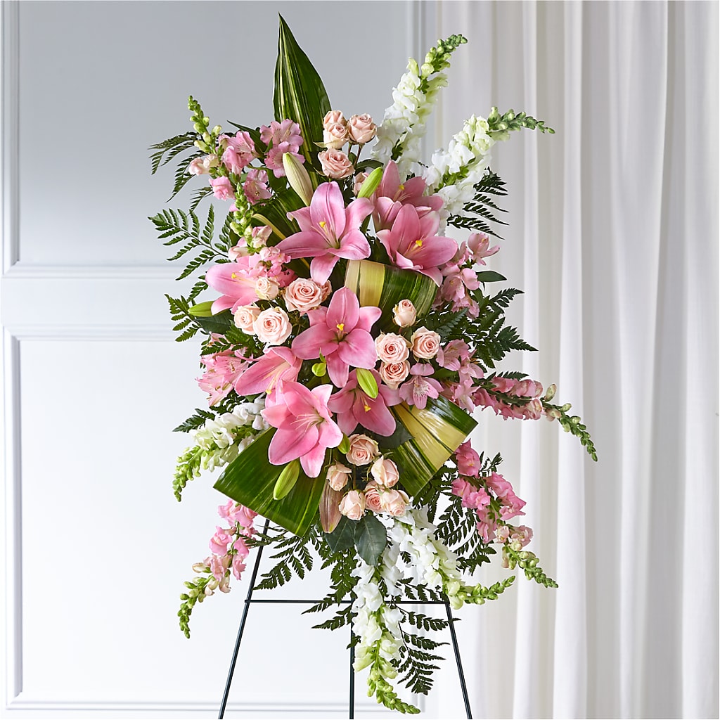 Elegant Embrace Standing Spray – Davinci Flower Shop Ltd, Scarborough ON