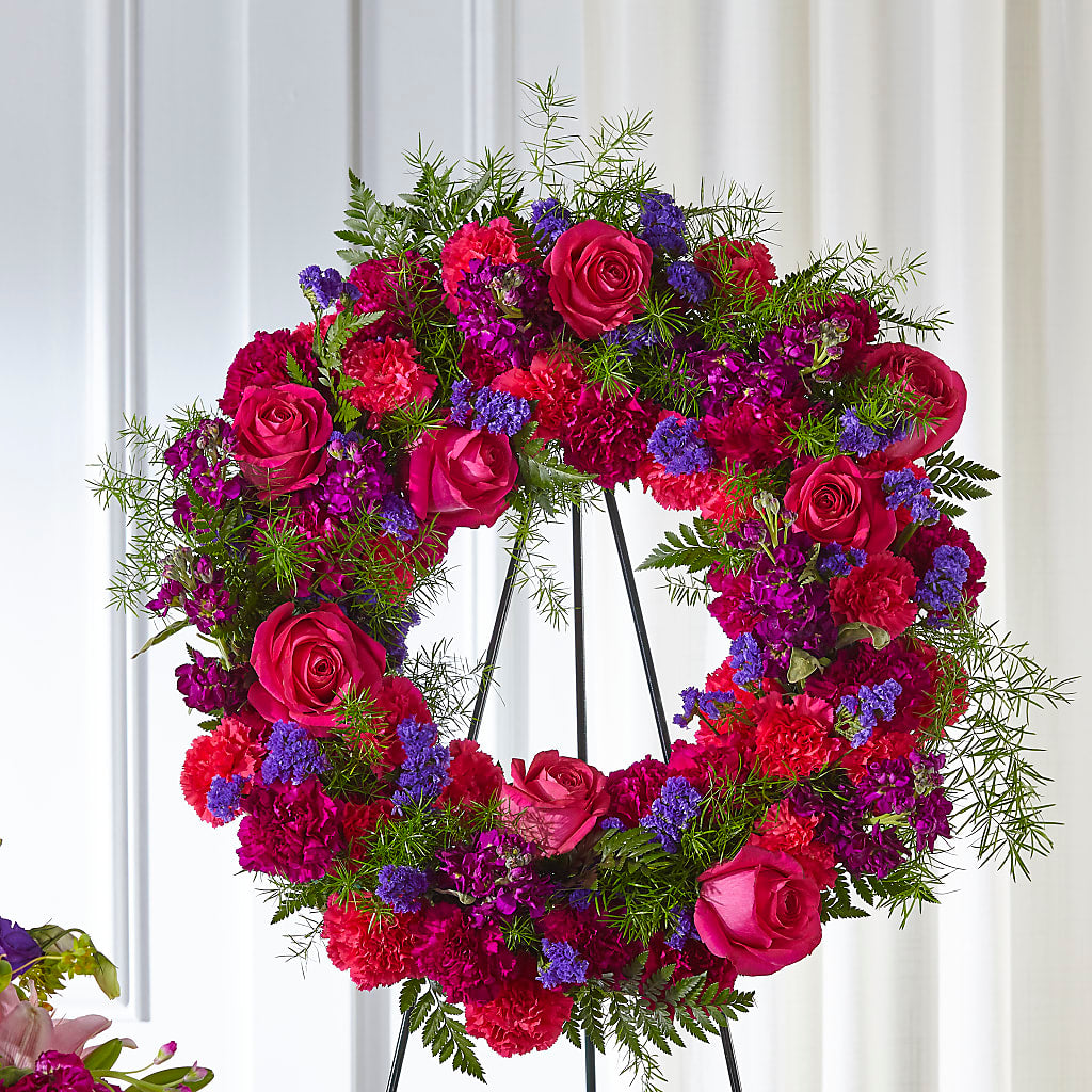 Calming Colors Wreath – Davinci Flower Shop Ltd, Scarborough ON