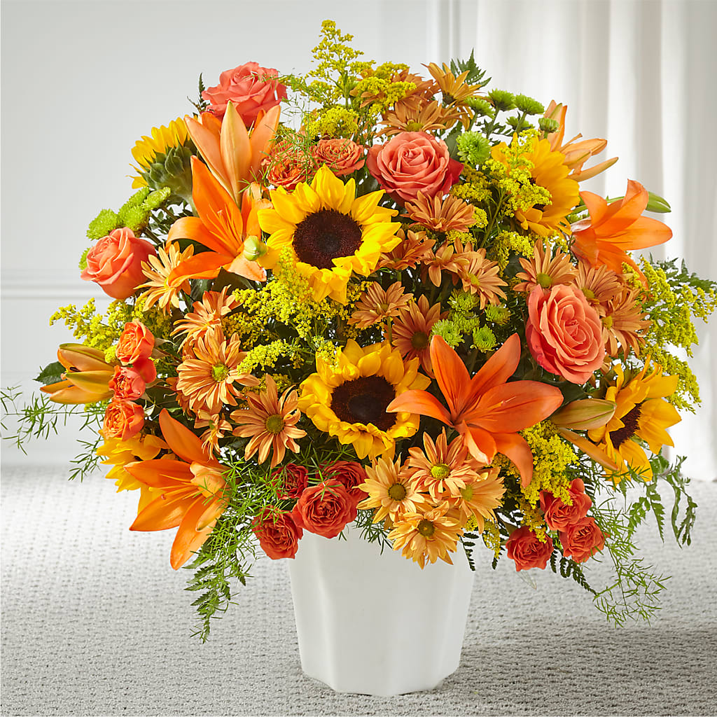 Harvest Thoughts Floor Basket – Davinci Flower Shop Ltd, Scarborough ON