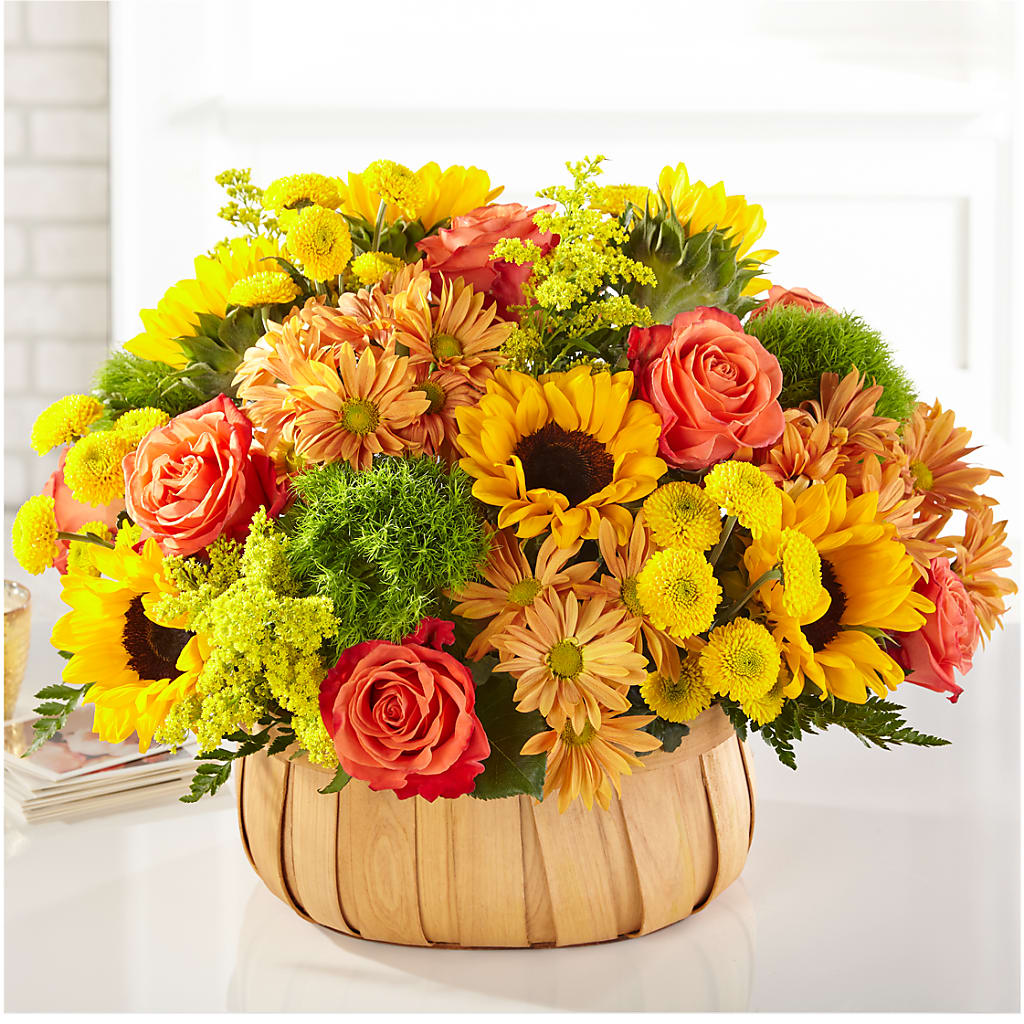 Harvest Sunflower Basket – Davinci Flower Shop Ltd, Scarborough ON