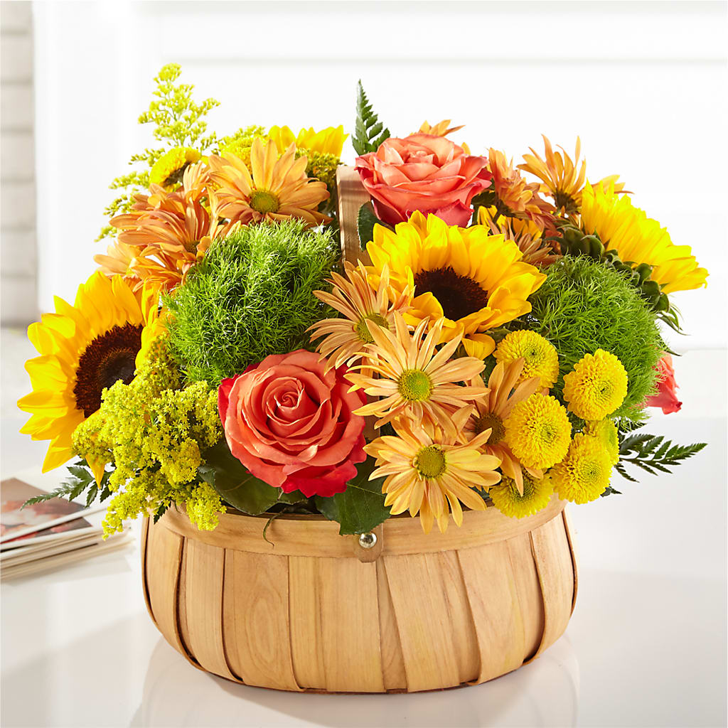 Harvest Sunflower Basket – Davinci Flower Shop Ltd, Scarborough ON