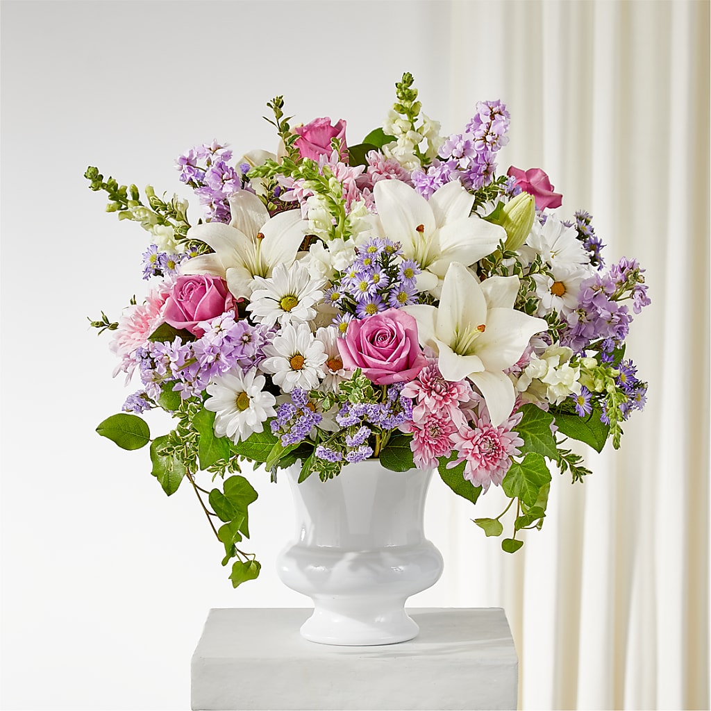 Remarkable Life Urn Arrangement – Davinci Flower Shop Ltd, Scarborough ON