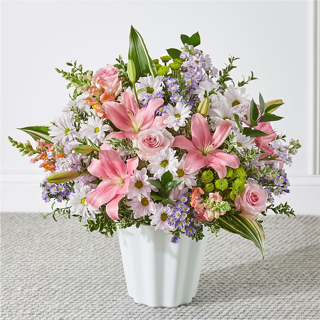 Abundant Compassion Floor Basket – Davinci Flower Shop Ltd, Scarborough ON