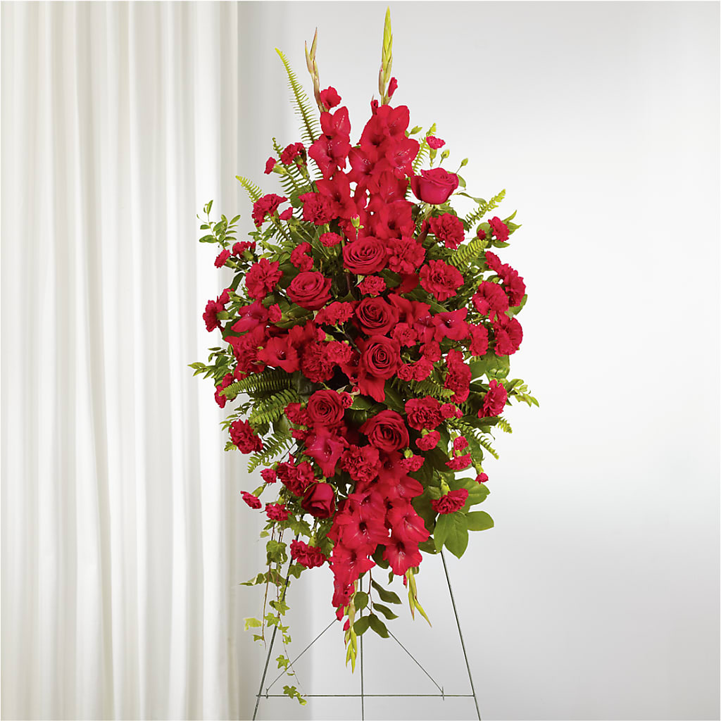 From the Heart Standing Spray – Davinci Flower Shop Ltd, Scarborough ON