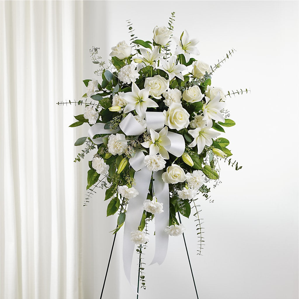 With Care Standing Spray – Davinci Flower Shop Ltd, Scarborough ON