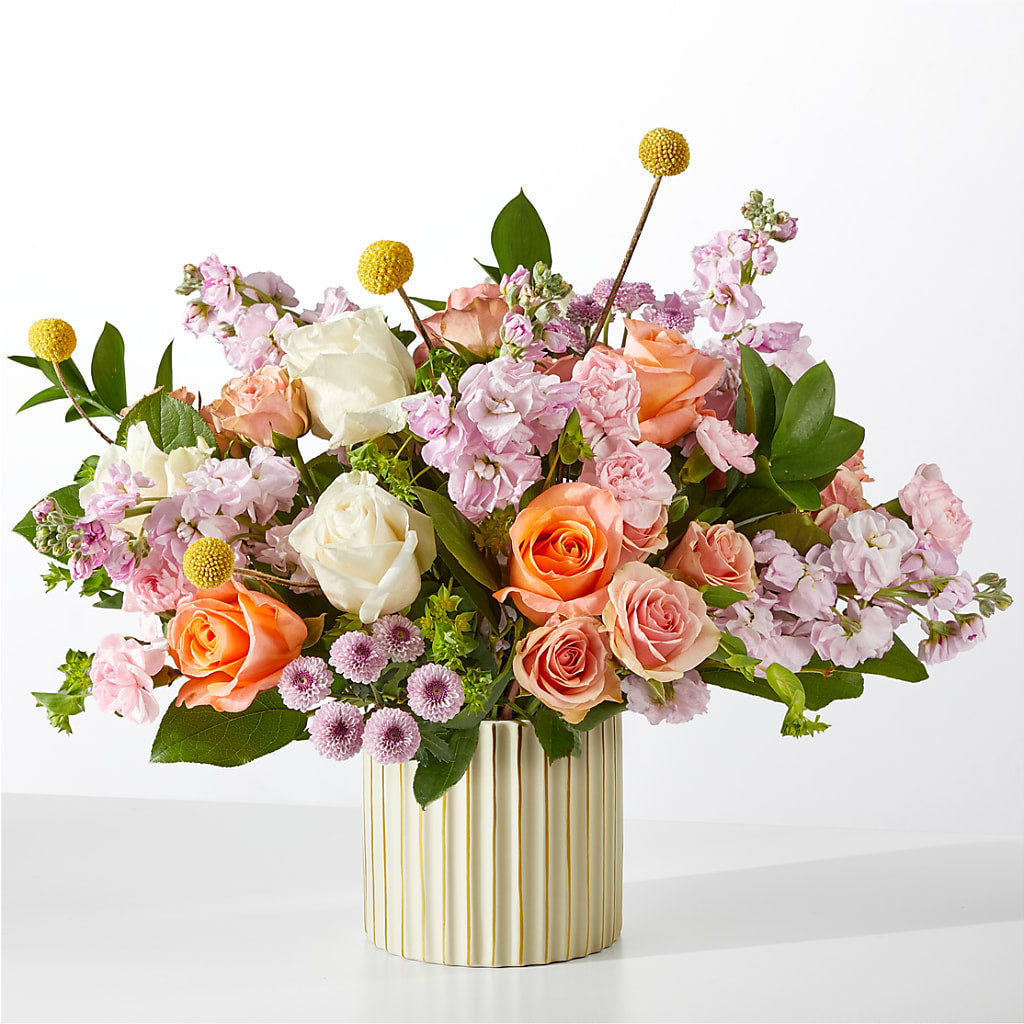 French Market Bouquet with Ivory Vase – Davinci Flower Shop Ltd, Scarborough ON
