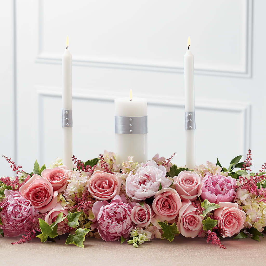 Worldwide Romance Unity Candle Arrangement – Davinci Flower Shop Ltd, Scarborough ON