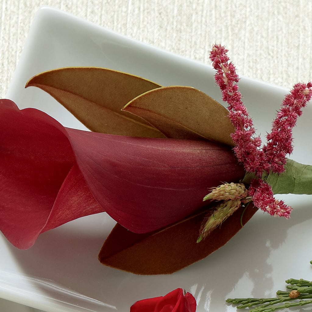 Red Calla Boutonniere – Davinci Flower Shop Ltd, Scarborough ON