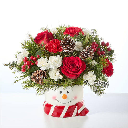 Jolly Snowman Bouquet –  Davinci Flower Shop Ltd, Scarborough ON