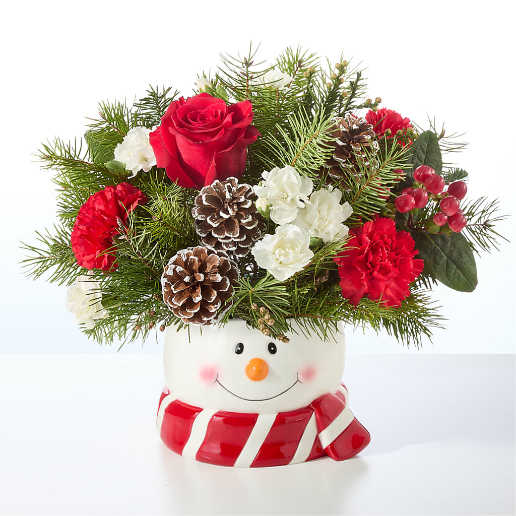 Jolly Snowman Bouquet –  Davinci Flower Shop Ltd, Scarborough ON