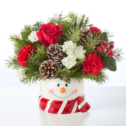Jolly Snowman Bouquet –  Davinci Flower Shop Ltd, Scarborough ON