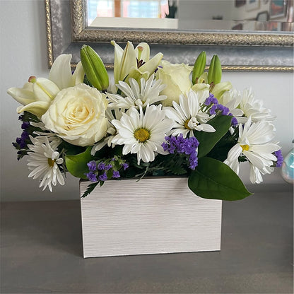 Beyond Blue Box Bouquet –  Davinci Flower Shop Ltd, Scarborough ON