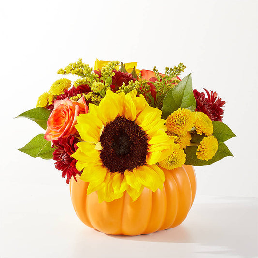 Golden Gourd Pumpkin Bouquet –  Davinci Flower Shop Ltd, Scarborough ON