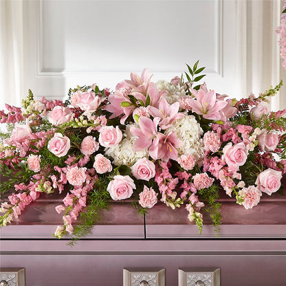 Life & Remembrance Casket Spray –  Davinci Flower Shop Ltd, Scarborough ON