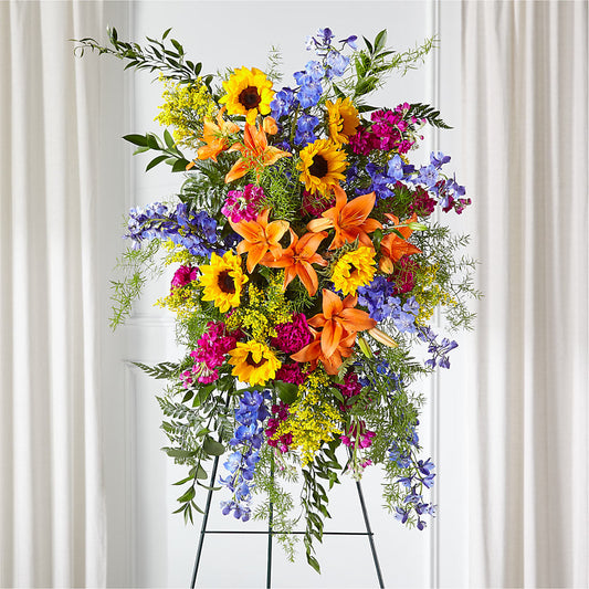 Sunlit Memories Standing Spray (Standard) –  Davinci Flower Shop Ltd, Scarborough ON