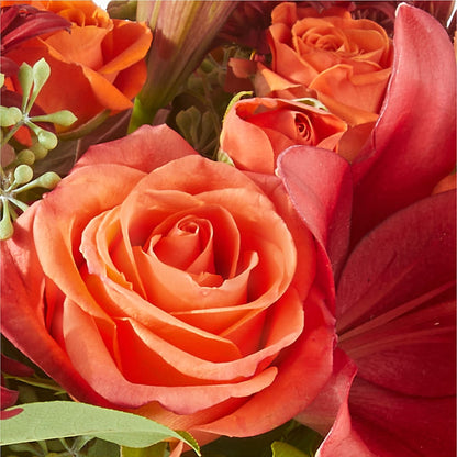 Crimson Leaves Bouquet –  Davinci Flower Shop Ltd, Scarborough ON