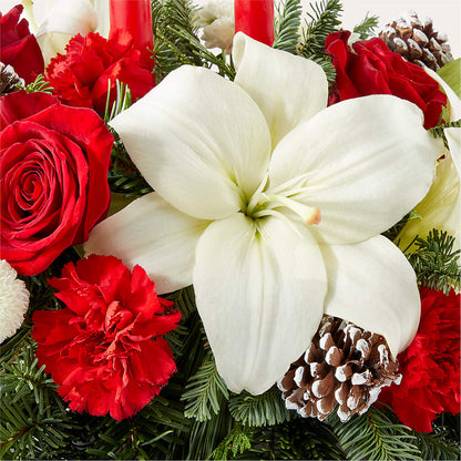 Seasonal Festivities Centerpiece –  Davinci Flower Shop Ltd, Scarborough ON