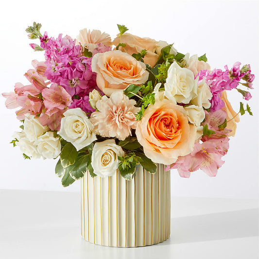 Paradise Bouquet with Ivory Vase –  Davinci Flower Shop Ltd, Scarborough ON