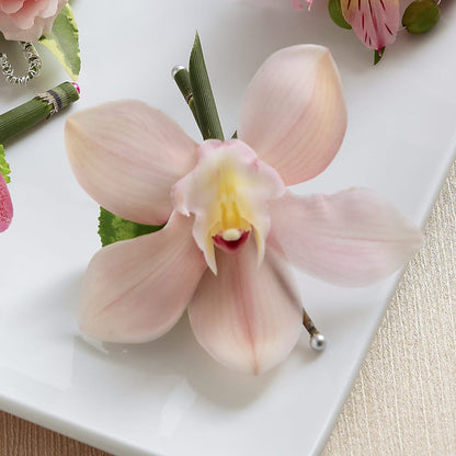Pink Cymbidium Boutonniere –  Davinci Flower Shop Ltd, Scarborough ON