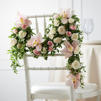 Orchid Rose Chair Décor –  Davinci Flower Shop Ltd, Scarborough ON