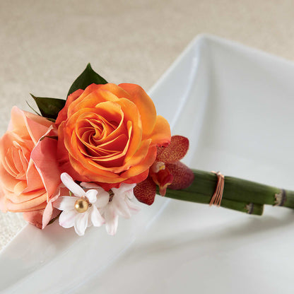 Sunset Dream Boutonniere –  Davinci Flower Shop Ltd, Scarborough ON